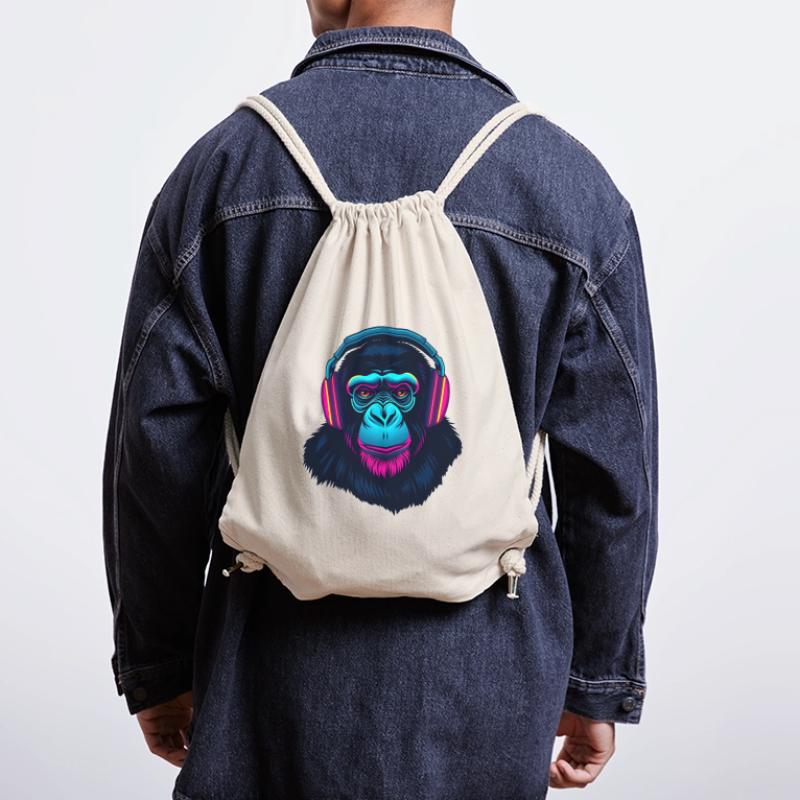 Monkey as DJ Stanley/Stella Recycled Gym Bag