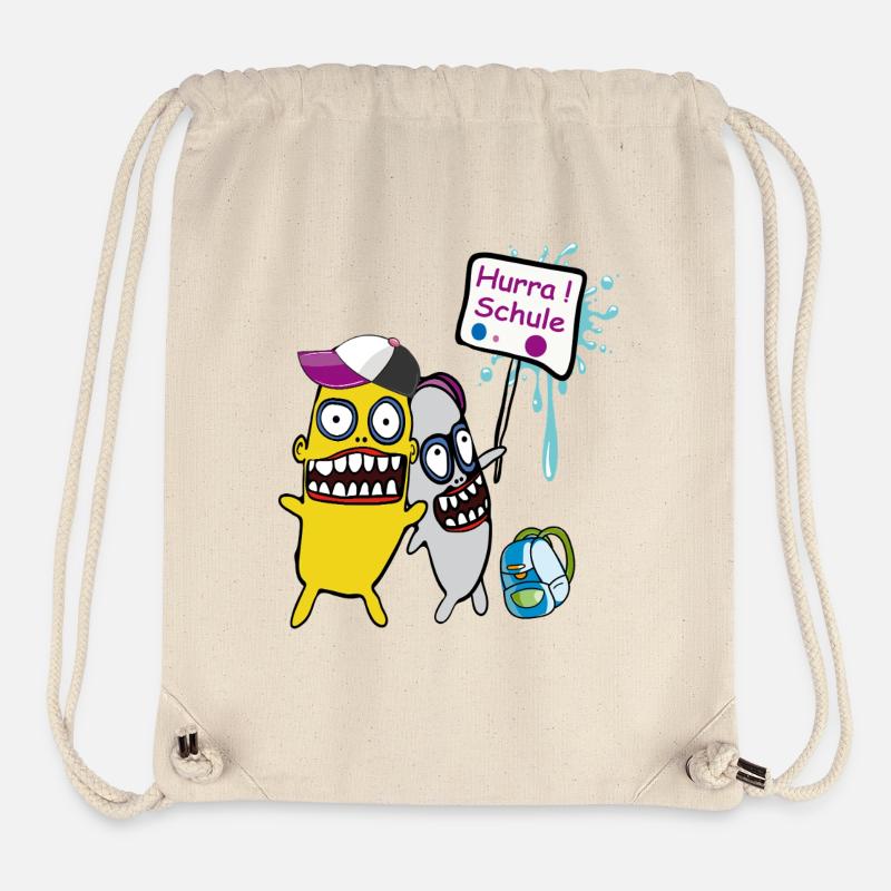 Schule Schulkind - Stanley/Stella recycelter Gym Bag - Naturweiß