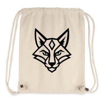 Stilisierter geometrischer Fuchs - Stanley/Stella recycelter Gym Bag - Naturweiß - Vorne
