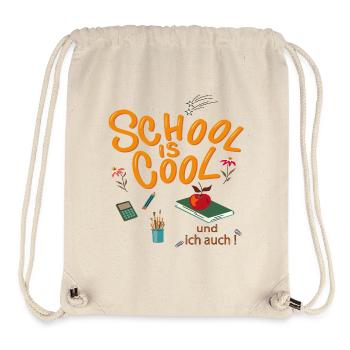 School is Cool Schoolchild - Stanley/Stella Recycled Gym Bag - natural - Front