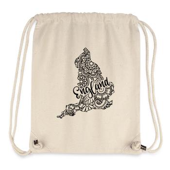 England Mandala Map London UK British - Stanley/Stella Recycled Gym Bag - natural - Front