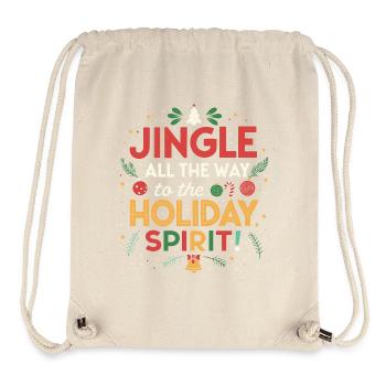 Jingle zum Urlaubspfad - Stanley/Stella recycelter Gym Bag - Naturweiß - Vorne