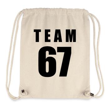 Team 67 - Stanley/Stella Recycled Gym Bag - natural - Front