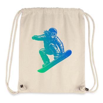 Direkte Snowboard Aussage - Stanley/Stella recycelter Gym Bag - Naturweiß - Vorne