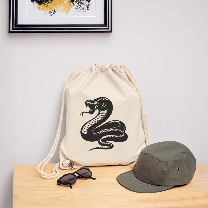 Silhouette du python serpent Sac à cordon recyclé Stanley/Stella