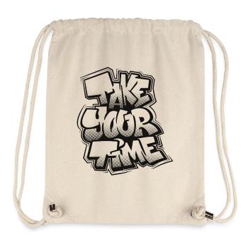 Take Your Time Graffiti - Stanley/Stella Recycled Gym Bag - natural - Front