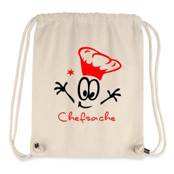 Chefsache Koch - Stanley/Stella recycelter Gym Bag - Naturweiß - Vorne