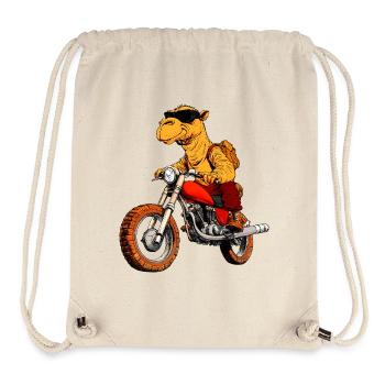 Kamel Motorradfahrer - Stanley/Stella recycelter Gym Bag - Naturweiß - Vorne