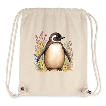 Niedlicher Pinguin - Stanley/Stella recycelter Gym Bag - Naturweiß - Vorne