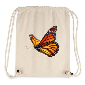 Monarchfalter im Flug Natur Design - Stanley/Stella recycelter Gym Bag - Naturweiß - Vorne
