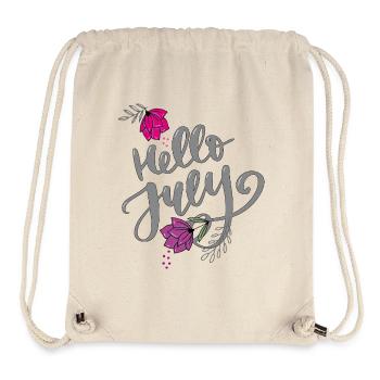 Hello July Month July - Stanley/Stella Recycled Gym Bag - natural - Front