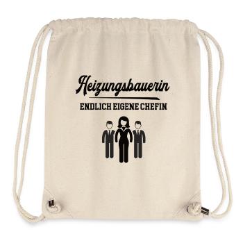 Heizungsbauerin Chefin Selbstständigkeit Firma - Stanley/Stella recycelter Gym Bag - Naturweiß - Vorne