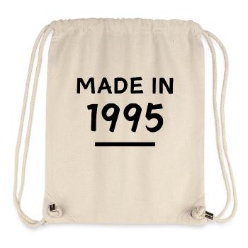 Made in 1995 - Geburtsjahr / Geburtstag - Stanley/Stella recycelter Gym Bag - Naturweiß - Vorne