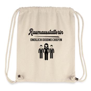 Raumausstatterin Chefin Firma Raumausstattung - Stanley/Stella recycelter Gym Bag - Naturweiß - Vorne