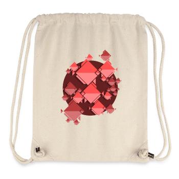 red fish swarm - Stanley/Stella recycelter Gym Bag - Naturweiß - Vorne