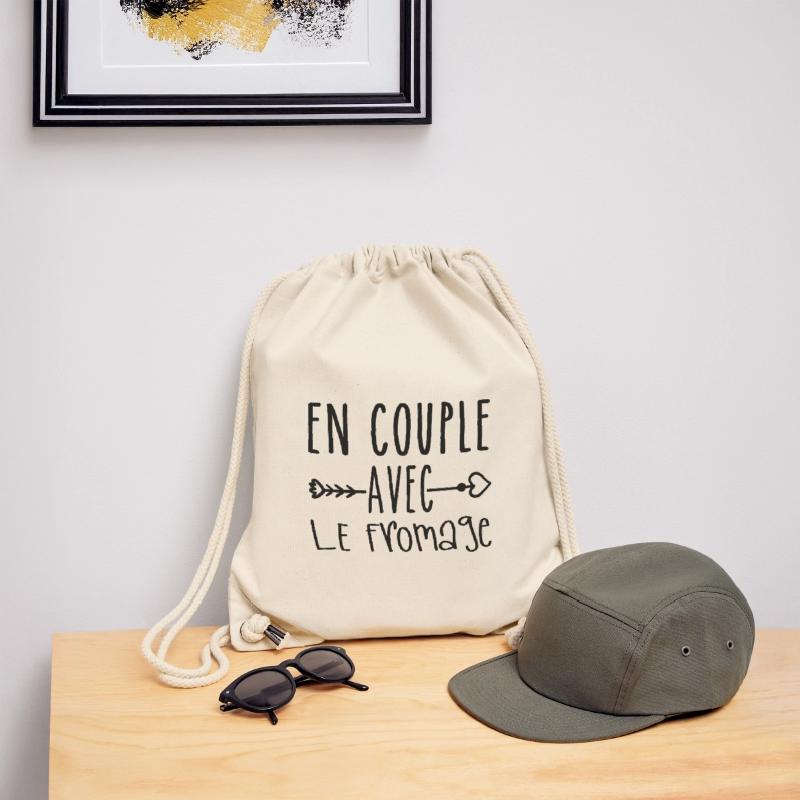 Couples with Cheese, Cheese Fans Gift Stanley/Stella Recycled Gym Bag