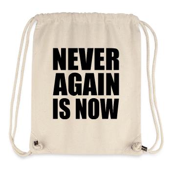 Never again is now - Stanley/Stella recycelter Gym Bag - Naturweiß - Vorne