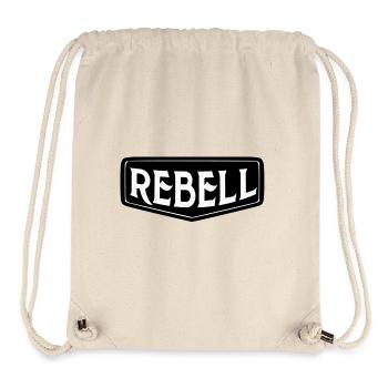 rebel dieb rowdy rebell bandit hustler gang crime - Stanley/Stella recycelter Gym Bag - Naturweiß - Vorne