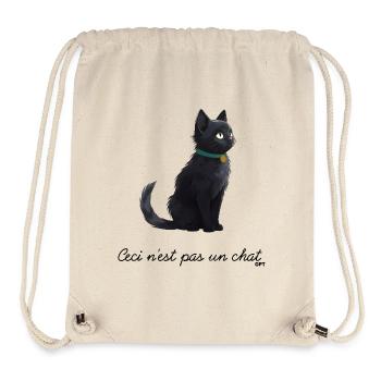 Ceci n'est pas un ChatGPT - Sac à cordon recyclé Stanley/Stella - blanc naturel - Devant