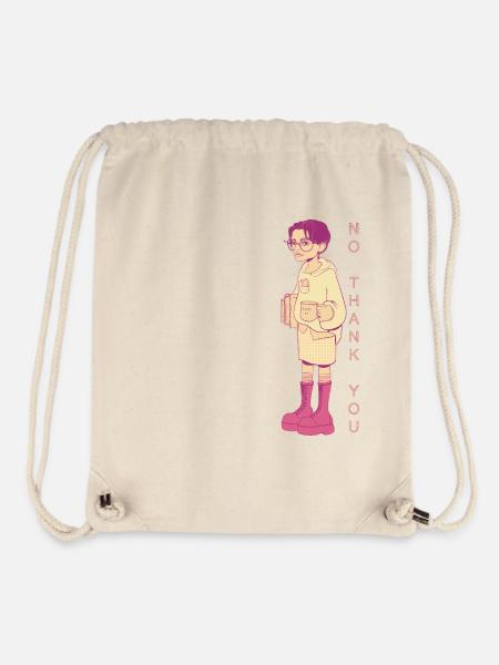 HappyAF - Stanley/Stella recycelter Gym Bag - Naturweiß