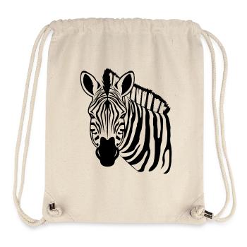 Zebra - Stanley/Stella recycelter Gym Bag - Naturweiß - Vorne