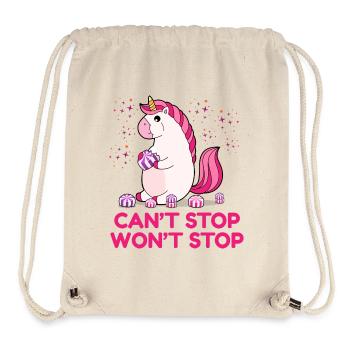Can't Stop Won't Stop - Stanley/Stella recycelter Gym Bag - Naturweiß - Vorne