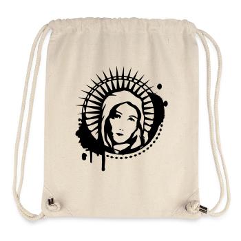 Maria Portrait Graffiti Schablone - Stanley/Stella recycelter Gym Bag - Naturweiß - Vorne