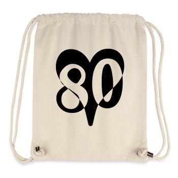 80th birthday - Stanley/Stella Recycled Gym Bag - natural - Front