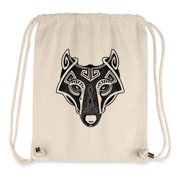 Wikingerwolf - Stanley/Stella recycelter Gym Bag - Naturweiß - Vorne