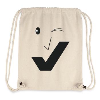 Feines Lächeln - Feines Gesicht C02 - Stanley/Stella recycelter Gym Bag - Naturweiß - Vorne