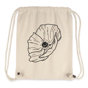 Poppy Flower - Stanley/Stella Recycled Gym Bag - natural - Front