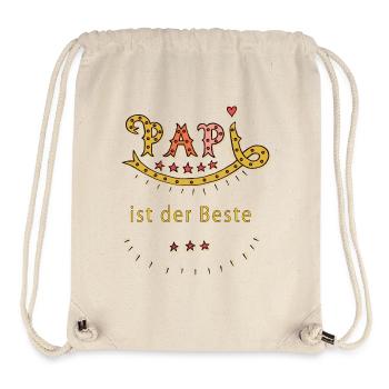 Papi ist der Beste - Stanley/Stella recycelter Gym Bag - Naturweiß - Vorne