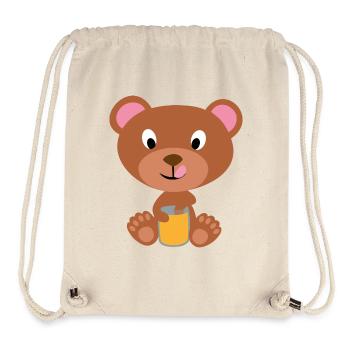 Bären-Zubehör - Stanley/Stella recycelter Gym Bag - Naturweiß - Vorne