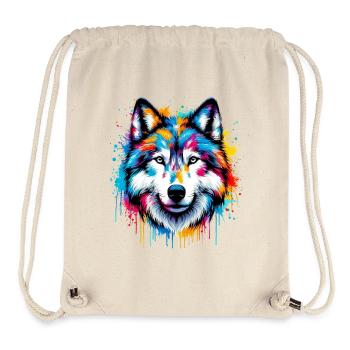 Loup - Sac à cordon recyclé Stanley/Stella - blanc naturel - Devant