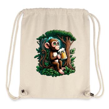 Casual Beer Monkey - Stanley/Stella Recycled Gym Bag - natural - Front