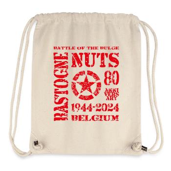 AVM Bastogne NUTS 80th Anniversary 1944 2024 Rot - Stanley/Stella recycelter Gym Bag - Naturweiß - Vorne