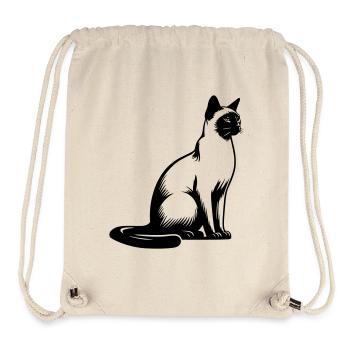 Siamese cat - Stanley/Stella Recycled Gym Bag - natural - Front