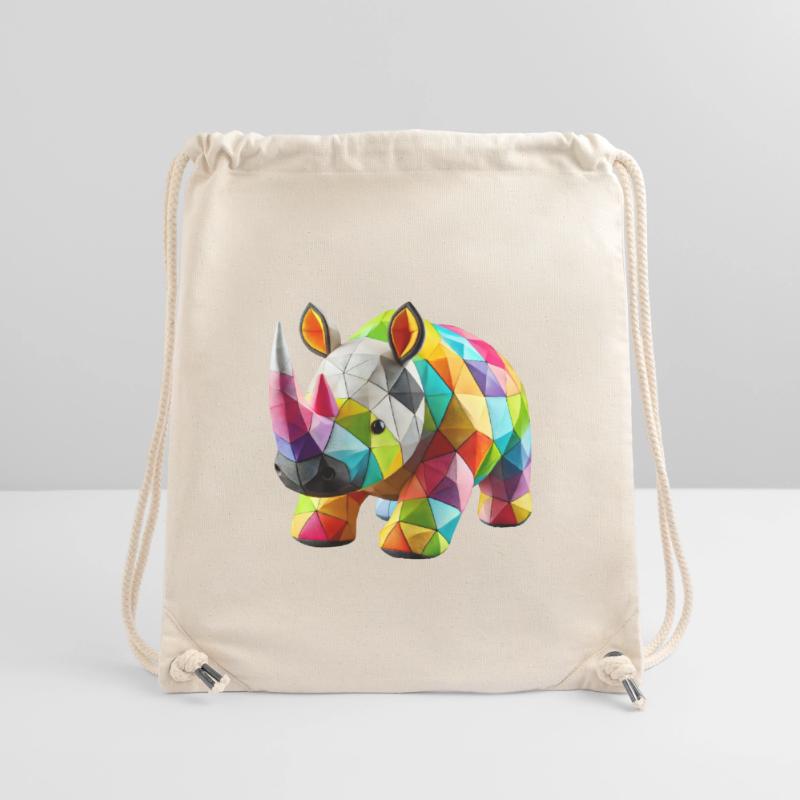 Rhinoceros Rhino Polygone Patchwork Stanley/Stella recycelter Gym Bag