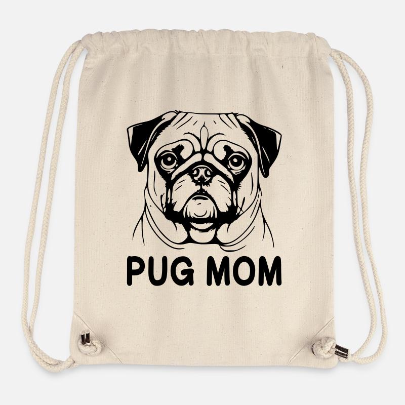 Mops Mom - Stanley/Stella recycelter Gym Bag - Naturweiß