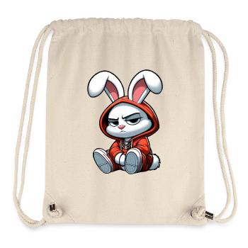 Kaninchen Hiphop Kapuze - Stanley/Stella recycelter Gym Bag - Naturweiß - Vorne