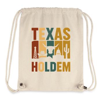 Texas Holdem Vintage Western Poker Shirt Retro - Stanley/Stella recycelter Gym Bag - Naturweiß - Vorne