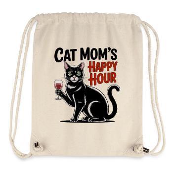 Happy Hour Cat - Stanley/Stella Recycled Gym Bag - natural - Front