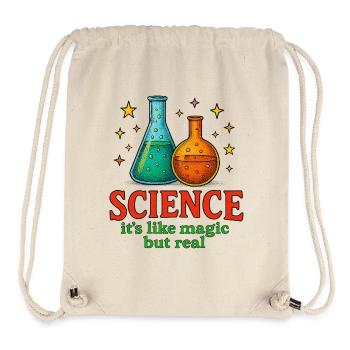 Science it's like magic but real - Stanley/Stella Recycled Gym Bag - natural - Front