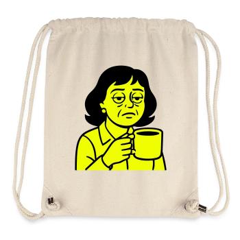 Mürrische Kaffeetante - Stanley/Stella recycelter Gym Bag - Naturweiß - Vorne
