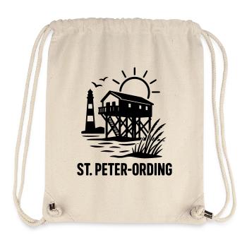 st peter-ording - Stanley/Stella recycelter Gym Bag - Naturweiß - Vorne