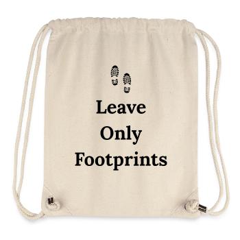 Leave Only Footprints – Travel Shirt - Stanley/Stella Recycled Gym Bag - natural - Front