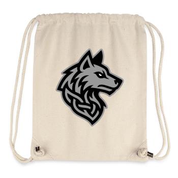 Wolf Kopf Wikinger - Stanley/Stella recycelter Gym Bag - Naturweiß - Vorne