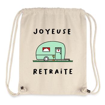 HAPPY RETREAT. RETIREMENT. RETIRED. RETIREMENT - Stanley/Stella Recycled Gym Bag - natural - Front