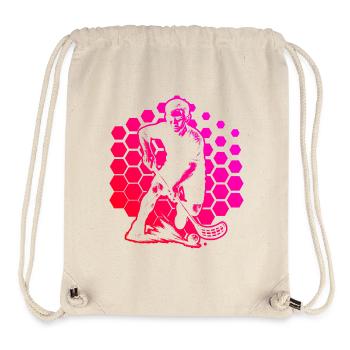 Compact floorball design for floorball - Stanley/Stella Recycled Gym Bag - natural - Front