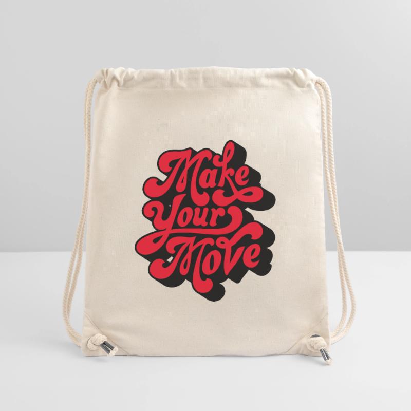 Faites votre amour un script rétro Sac à cordon recyclé Stanley/Stella